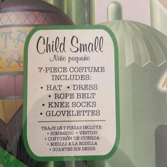 BRAND NEW girl the wizard of oz scarecrow 7 pcs halloween costume size S 4-6 - Picture 8 of 10